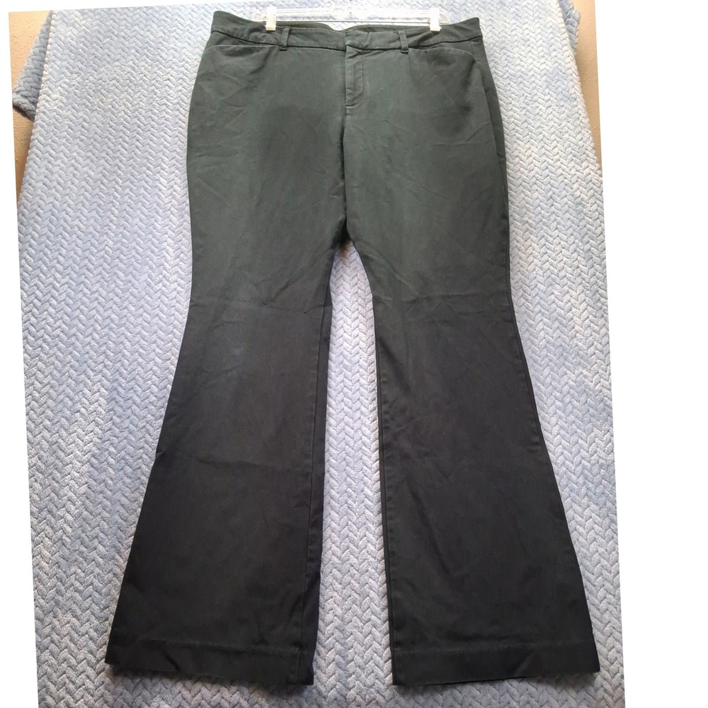 Old Navy High-Rise Pixie Flare Pants Black Jack Womens 16 Minimalist Bootcut